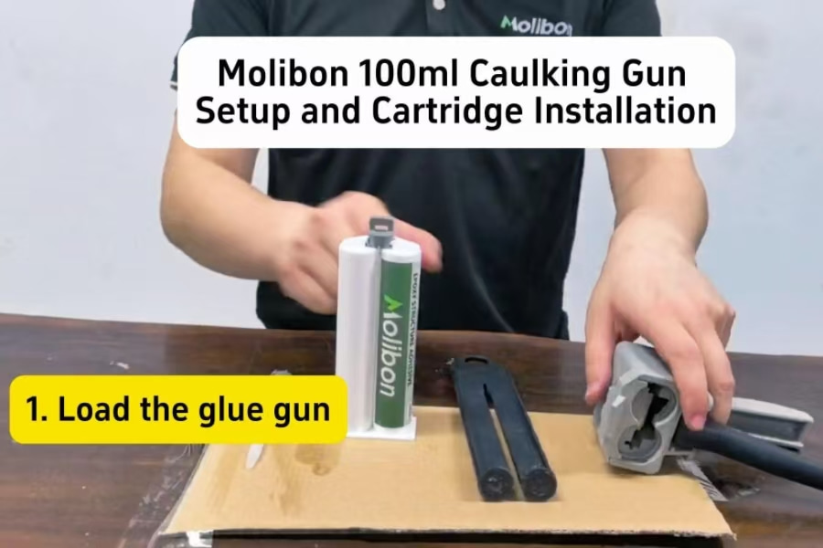 Molibon 100ml 코킹 건 설치 및 카트리지 설치